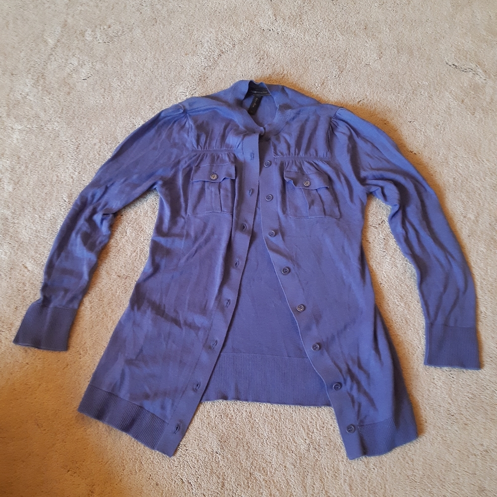 Blue cardigan